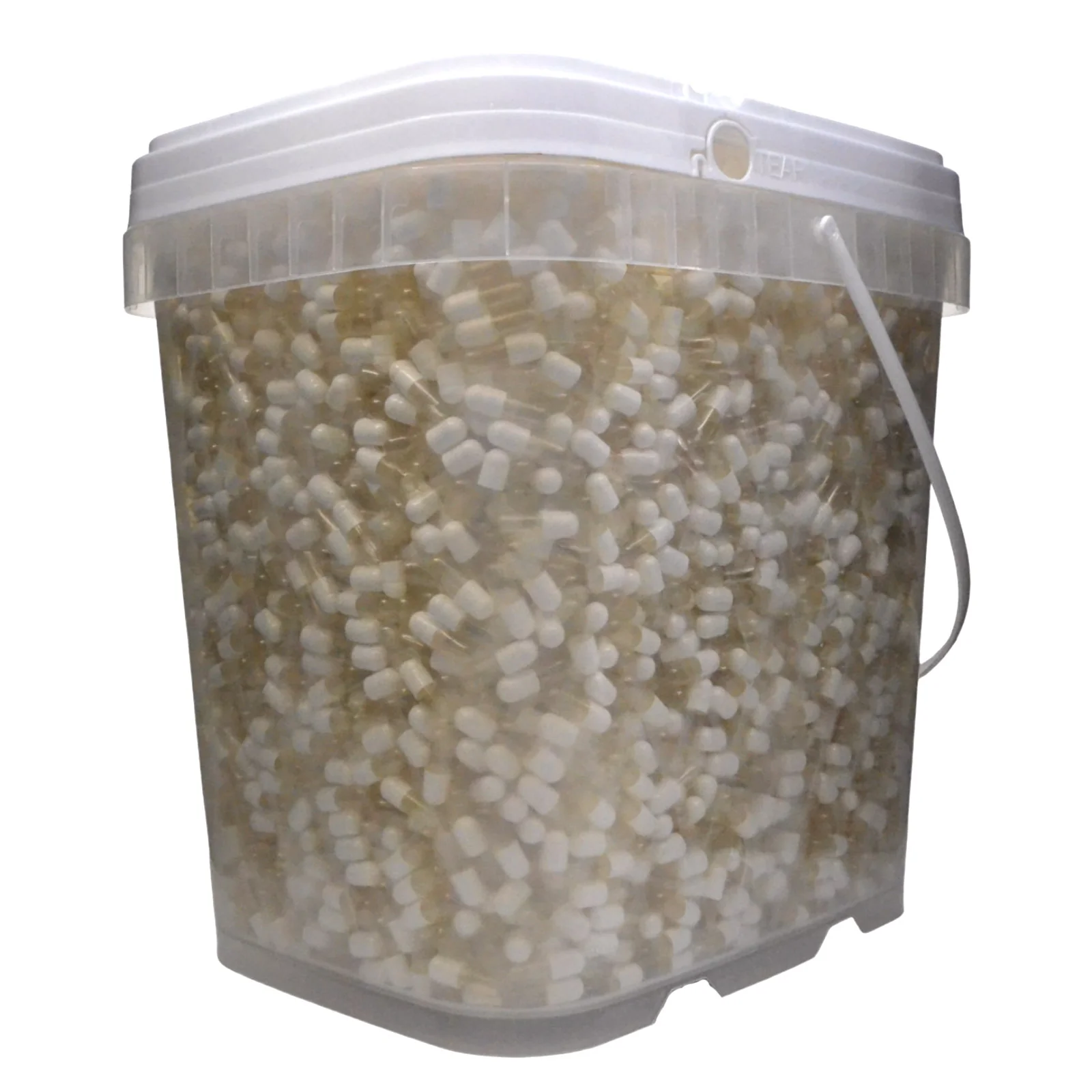 Gelatin Capsules, Size #3 (White Opaque/Clear) - Image 2